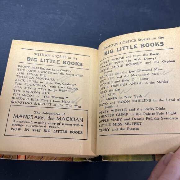 Vintage 1937 Popeye And The Jeep By Segar 1405 Big Little Book HC USA - Picture 13 of 13